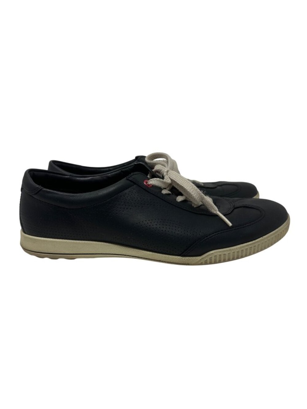 Ecco Women's Black Leather Lace-Up Casual Shoes Size 42 US 11/11.5